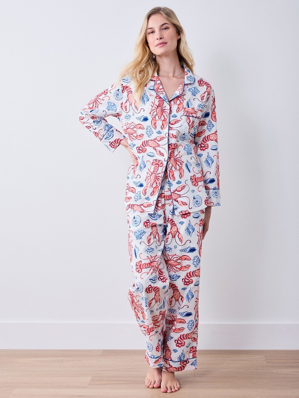 PrintFresh PJ Set in Lobster Landing Size XL
